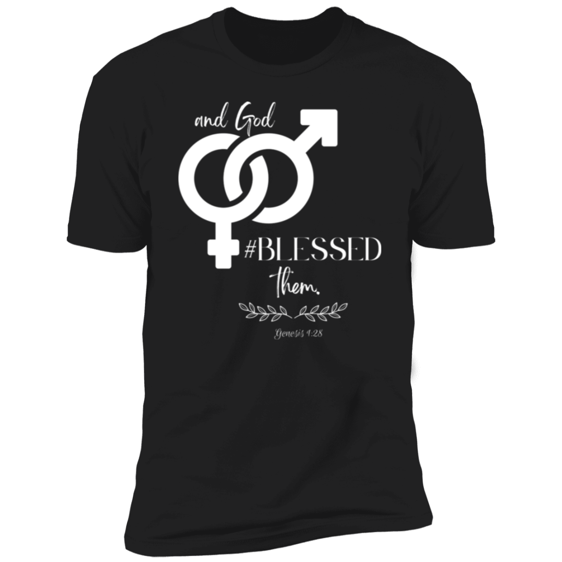 Men/Women Unisex "And God Blessed Them" Premium Short Sleeve T-Shirt