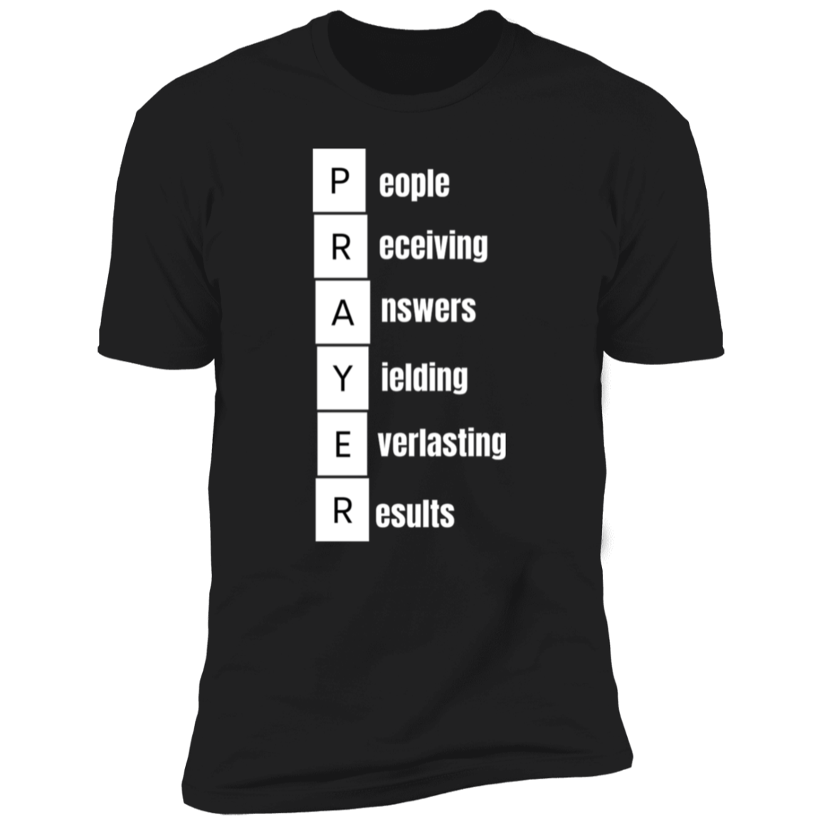 Men/Women Unisex "PRAYER" Premium Short Sleeve Faith-Based T Shirt