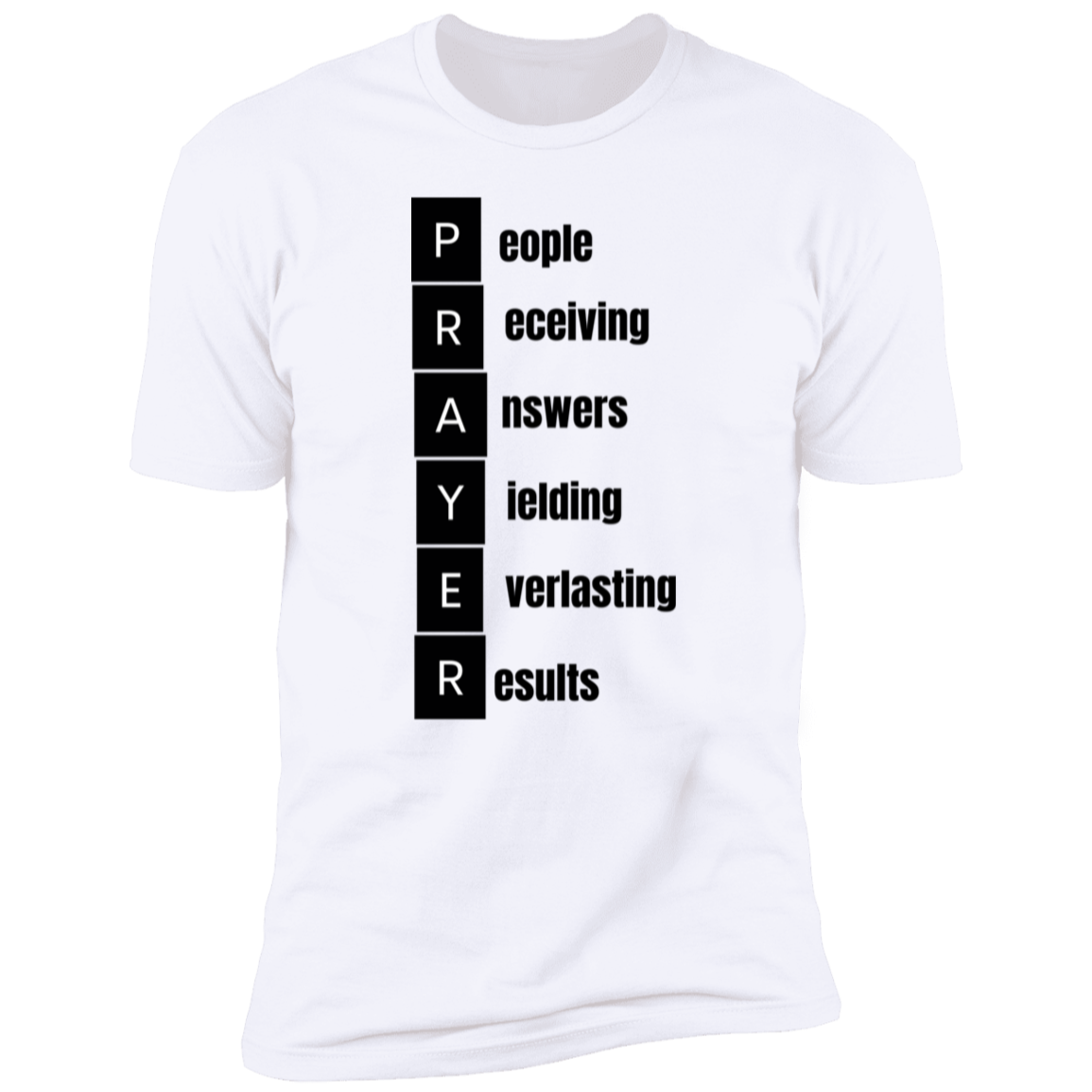 Men/Women Unisex "PRAYER" Premium Short Sleeve Faith-Based T Shirt