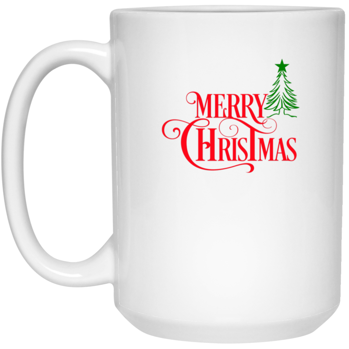 Merry Christmas 15oz White Mug