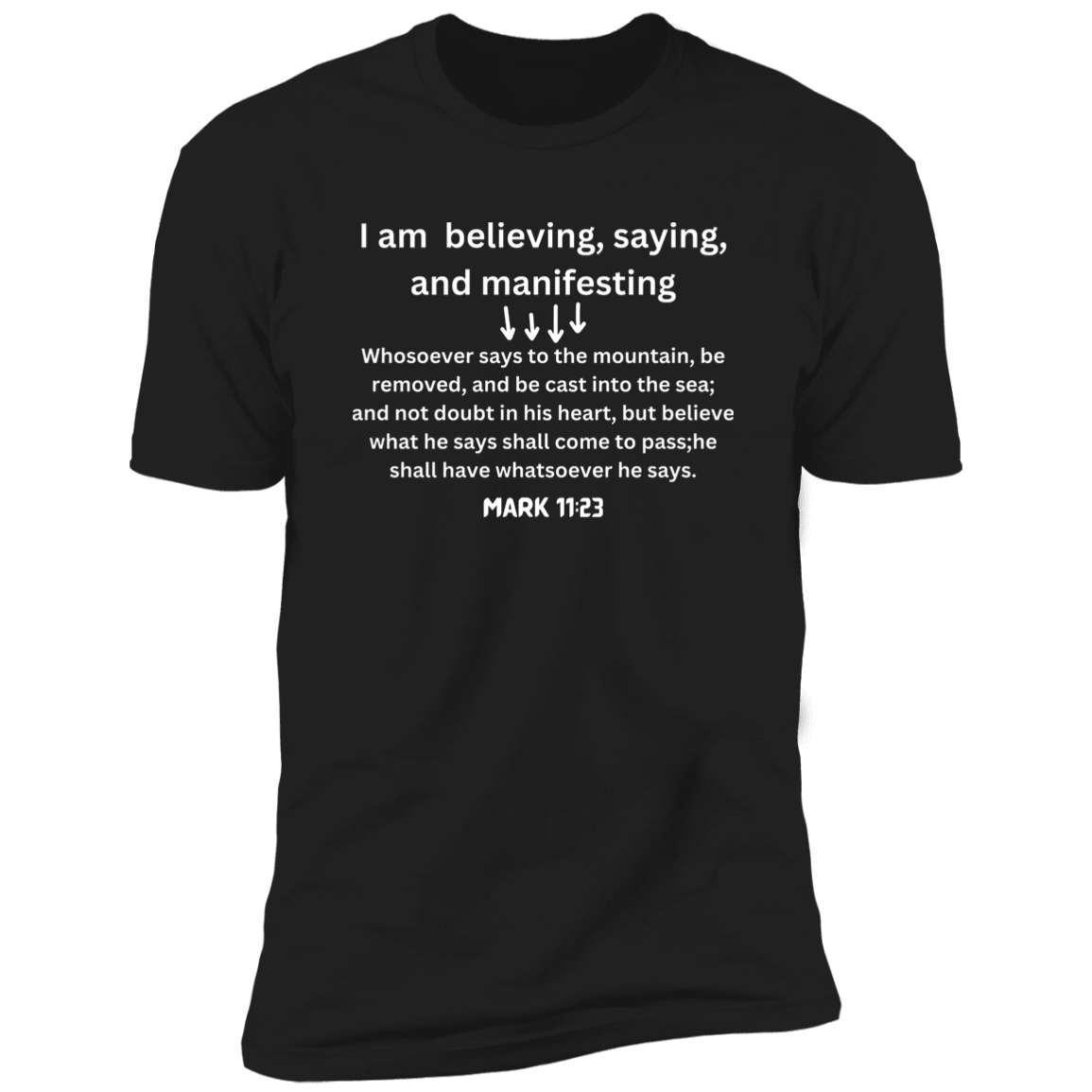Men/Women Unisex "Believe Say Manifest" Short Sleeve T-Shirt