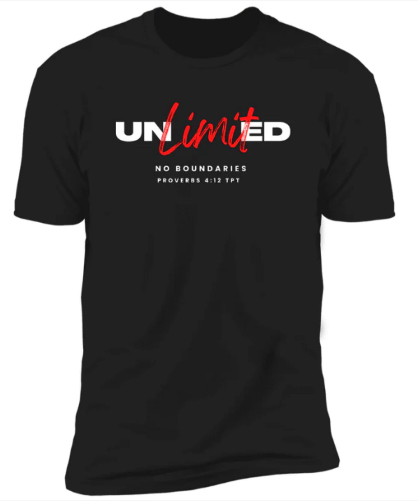 Men/Women Unisex "Unlimited" Short Sleeve Faith-Based T-Shirt