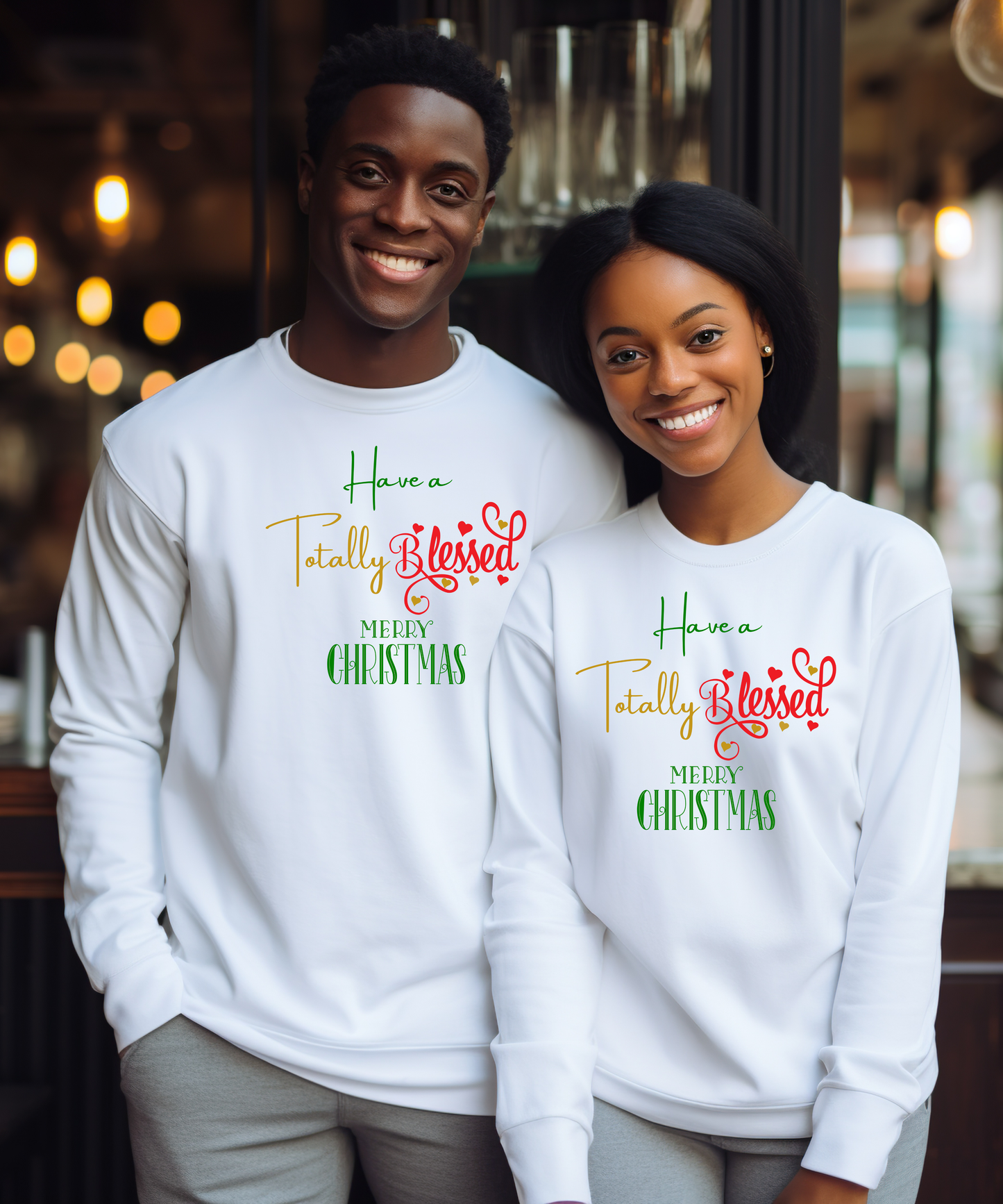 Have a Totally Blessed Christmas Men’s Long Sleeve Shirt