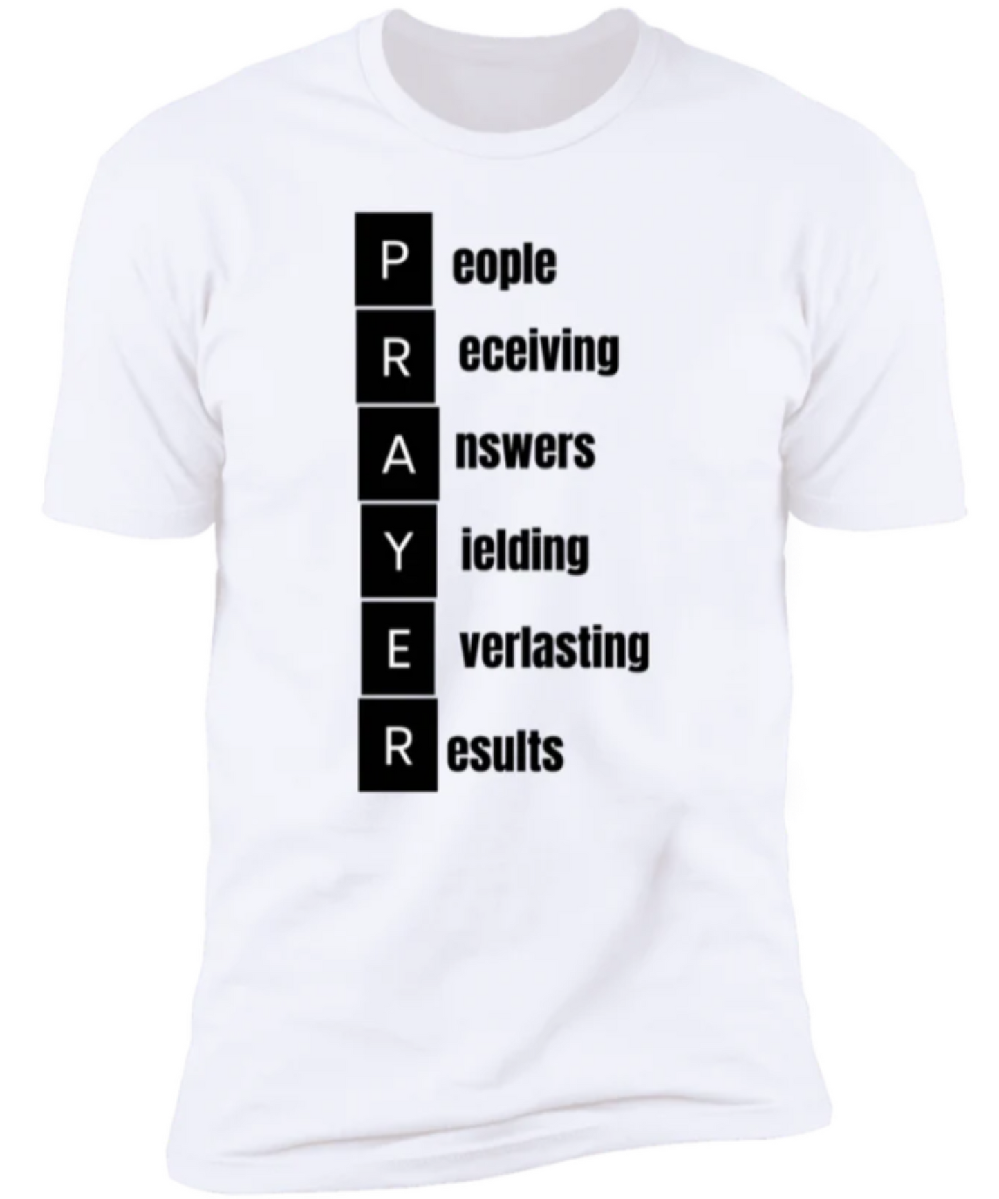 Men/Women Unisex "PRAYER" Premium Short Sleeve Faith-Based T Shirt