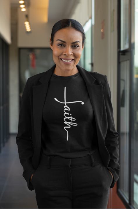 Men/Women Unisex "Faith" Premium Short Sleeve Faith-Based T-Shirt