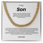 To My Son the Man Cuban Link Chain 1