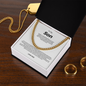 To My Son the Man Cuban Link Chain 1