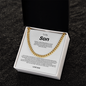 To My Son the Man Cuban Link Chain 1