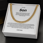 To My Son the Man Cuban Link Chain 1