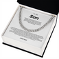 To My Son the Man Cuban Link Chain