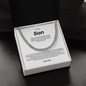 To My Son the Man Cuban Link Chain 1