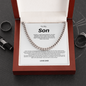 To My Son the Man Cuban Link Chain
