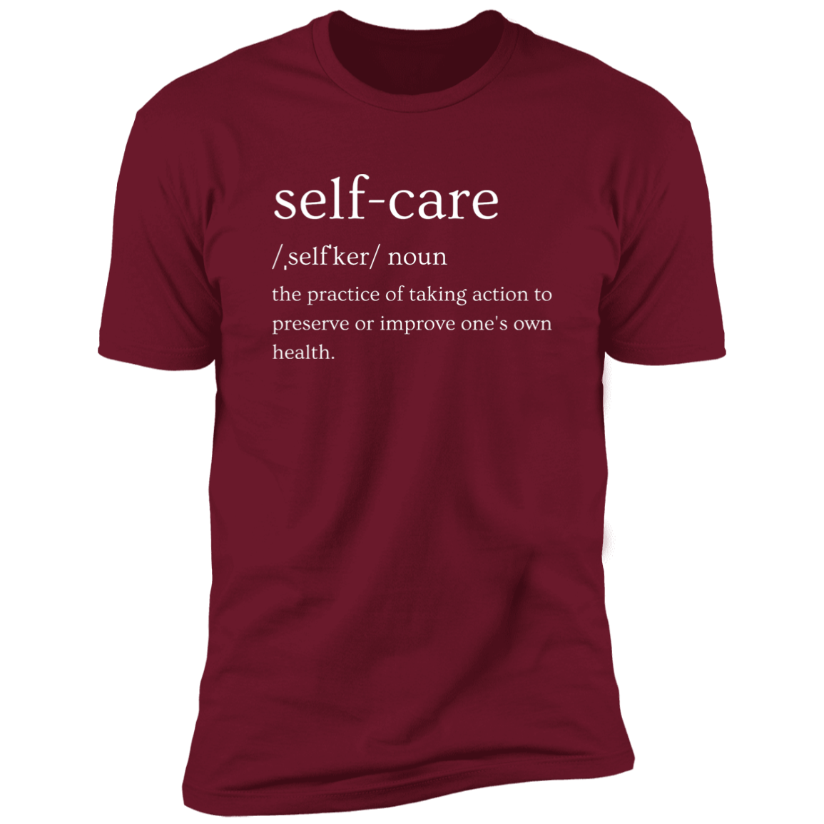 Men/Women Unisex "Self-Care" Premium Short Sleeve Faith-Based T-Shirt