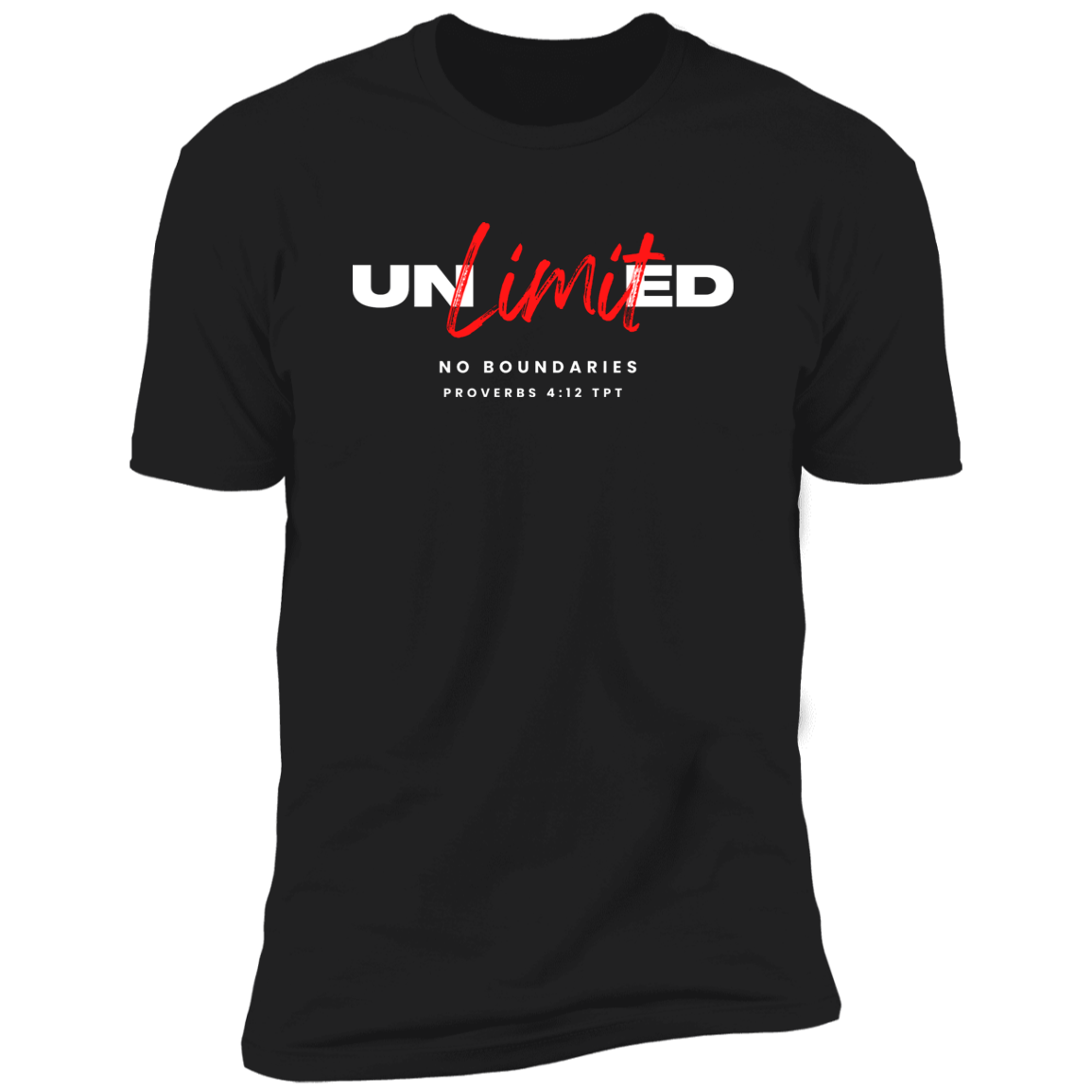 Men/Women Unisex "Unlimited" Short Sleeve Faith-Based T-Shirt
