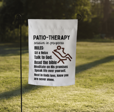 Patio Therapy Garden flag
