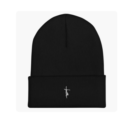 Men/Women Unisex "FAITH" Cuffed Beanie Hat