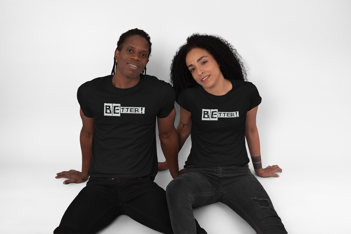 Men/Women's Unisex "Be Better" Premium Short Sleeve T-Shirt - Black