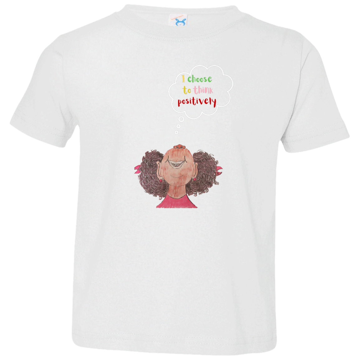 I choose to think positively Toddler Jersey T-Shirt