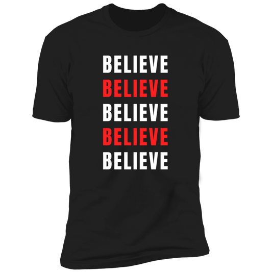 Men/Women Unisex "Believe"  Premium Short Sleeve T-Shirt