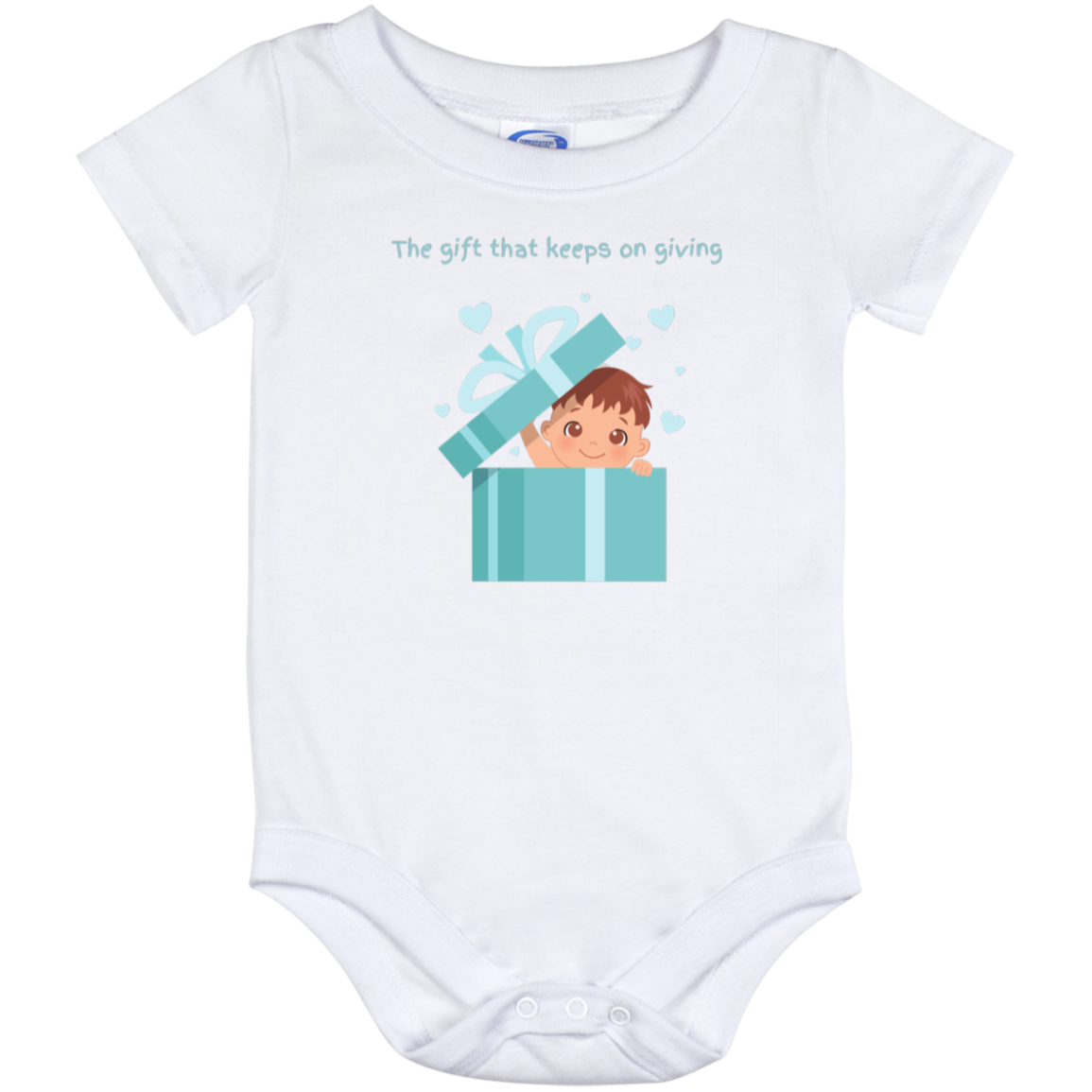 The gift that keeps on giving Baby Boy Onesie