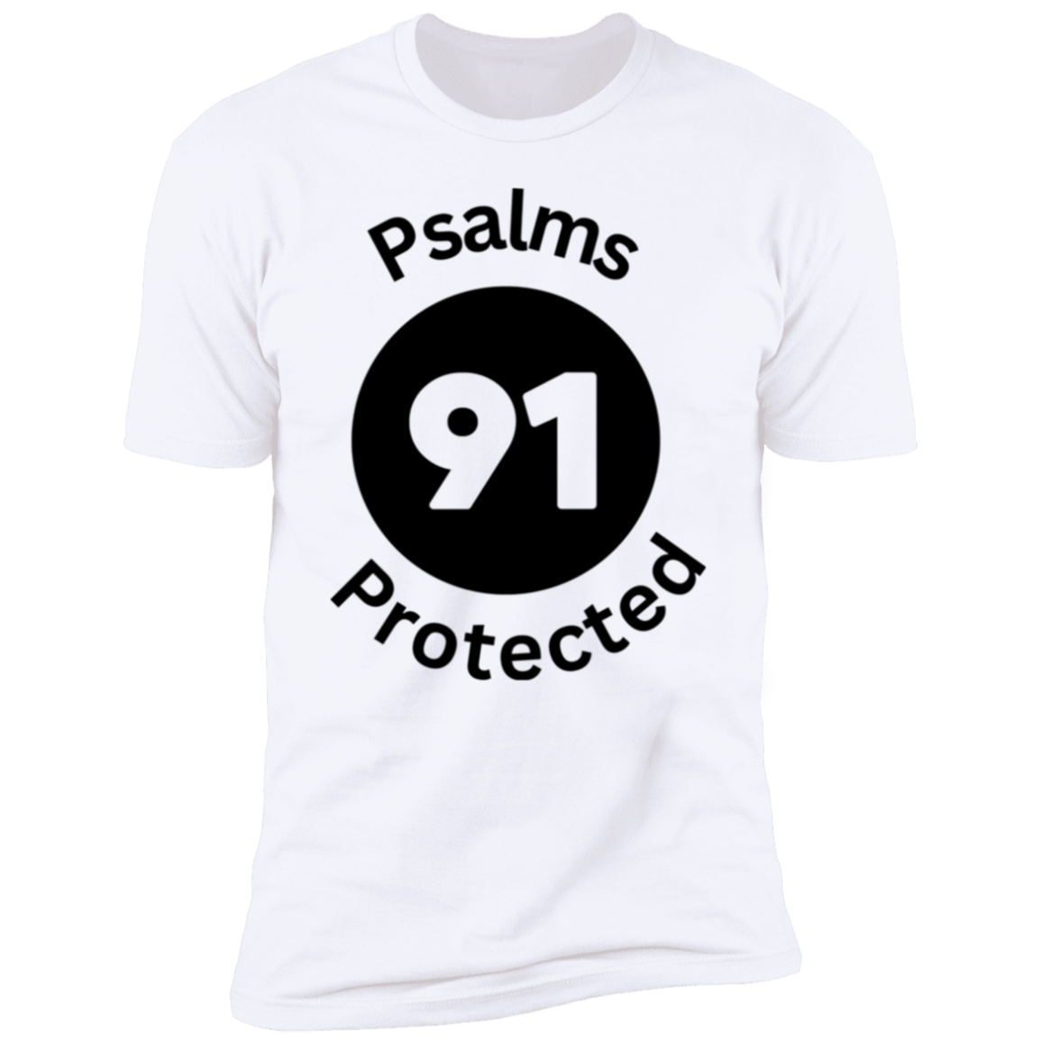 Men/Women Unisex Psalms 91 Protected Premium Short Sleeve Faith-Based T-Shirt