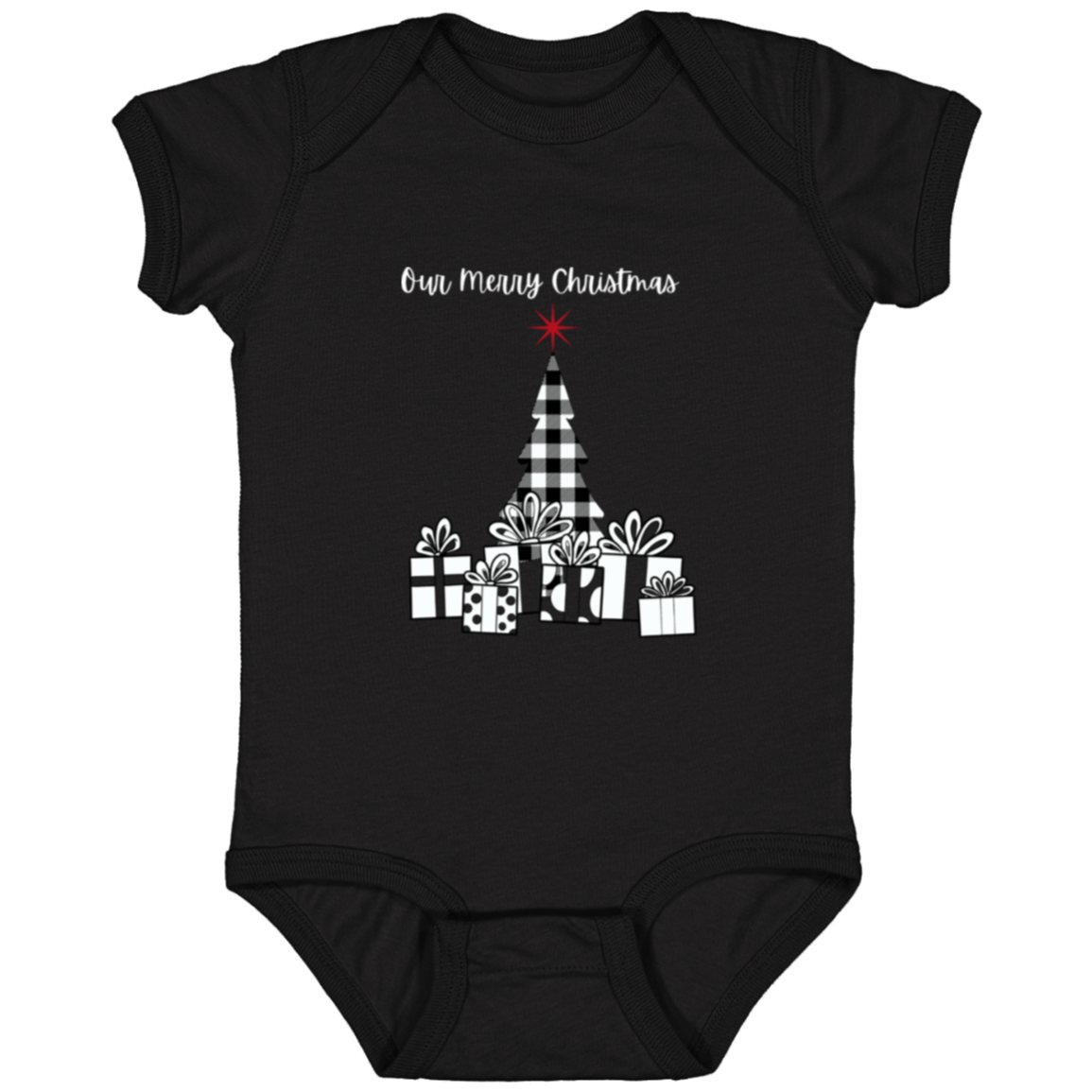 Our Merry Christmas Infant Fine Jersey Bodysuit