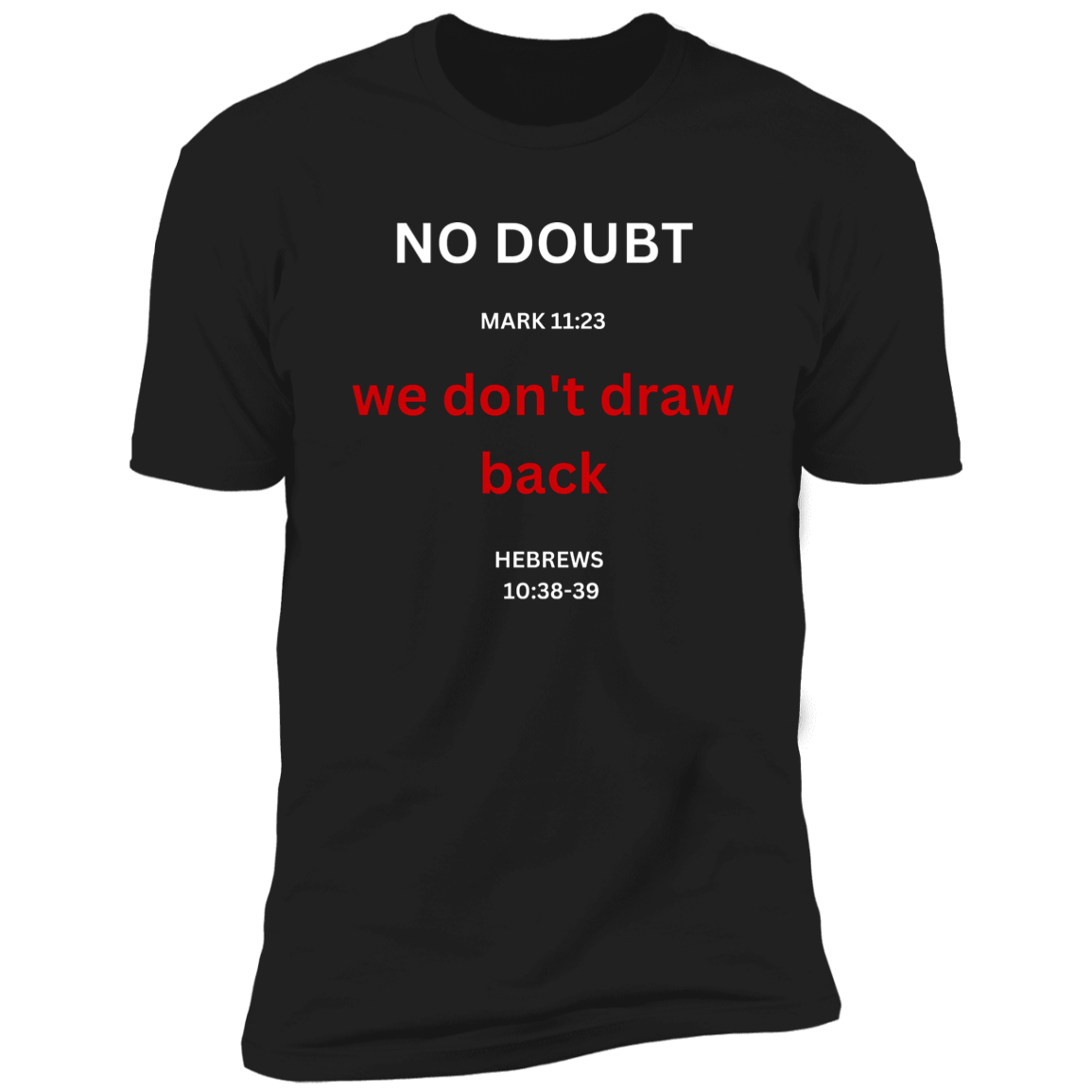 Men/Women Unisex "No Doubt" Short Sleeve  Faith-Based T-Shirt