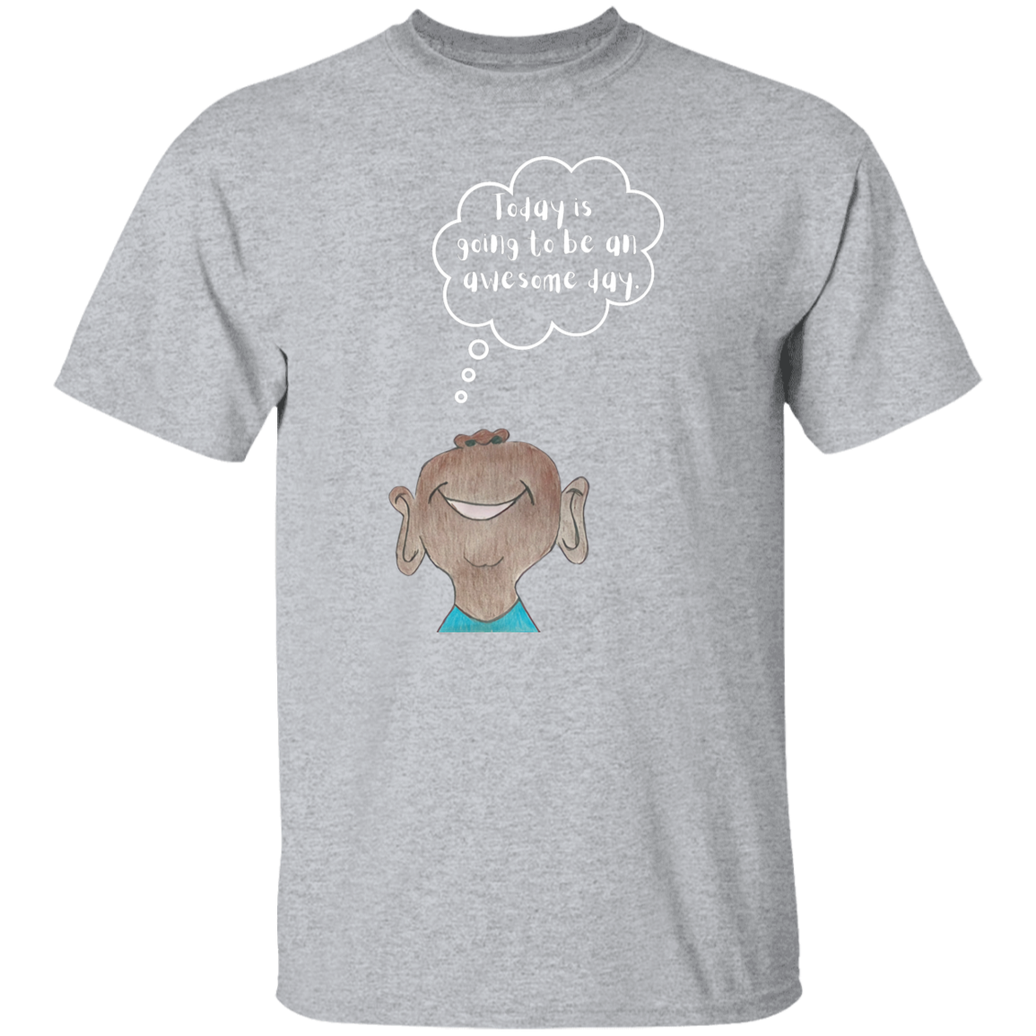 Today is going to be an awesome day Youth 5.3 oz 100% Cotton T-Shirt