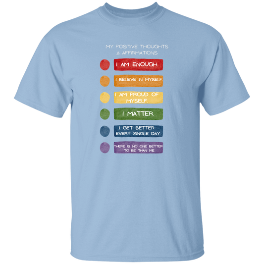 My Positive Thoughts & Affirmation Youth 5.3 oz 100% Cotton T-Shirt