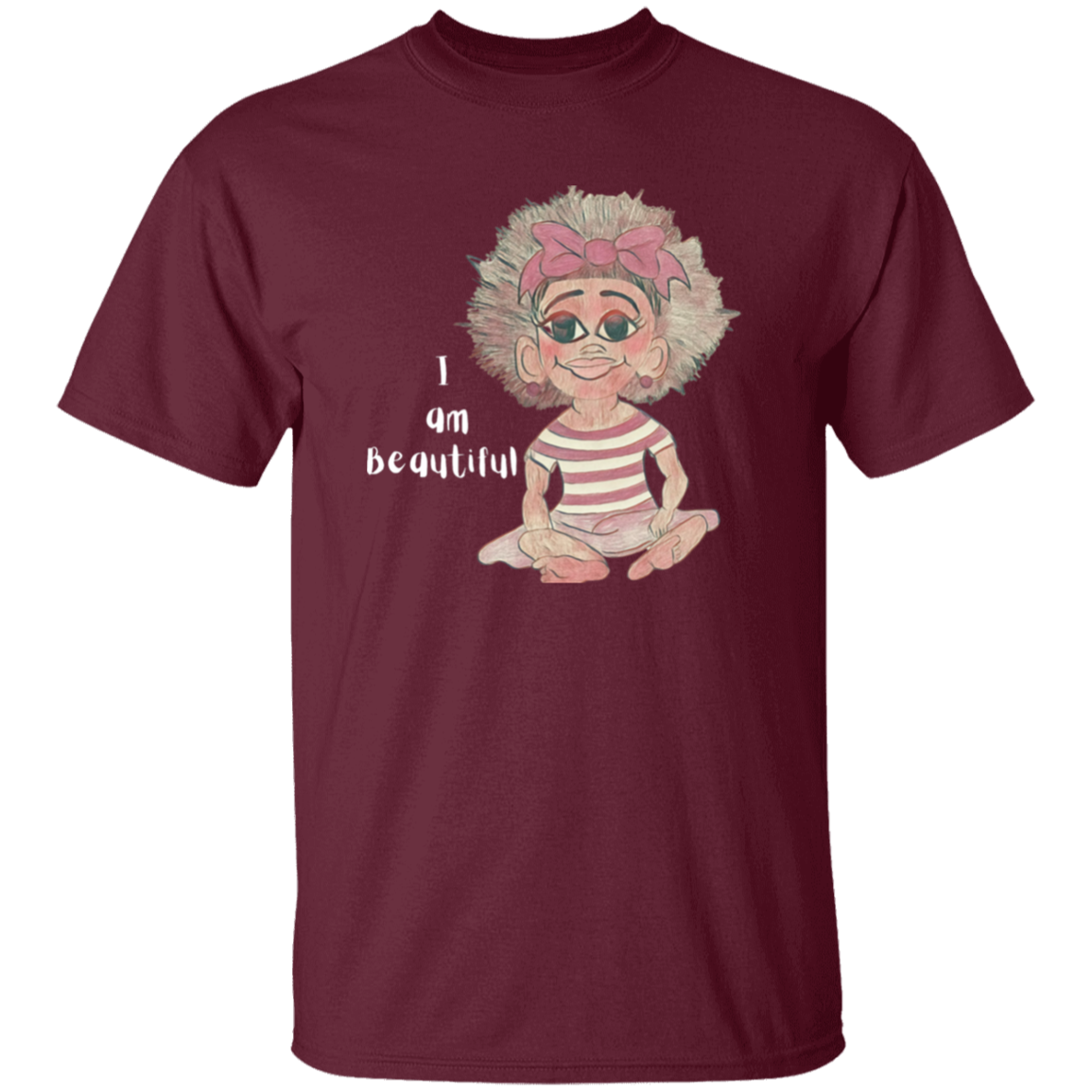 I am Beautiful Youth 5.3 oz 100% Cotton T-Shirt