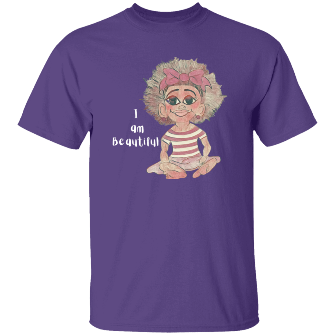 I am Beautiful Youth 5.3 oz 100% Cotton T-Shirt