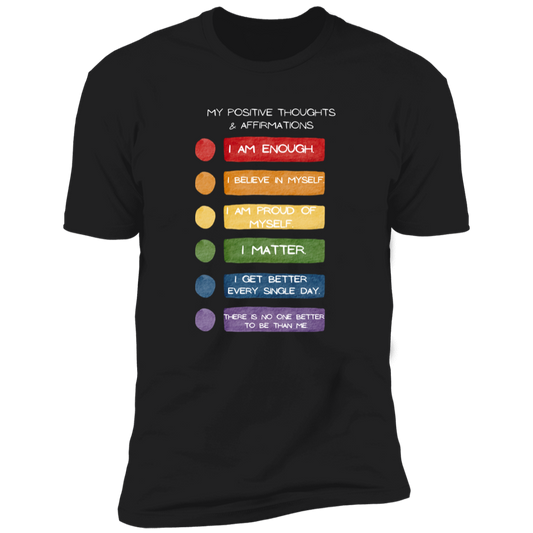 My Positive Thoughts & Affirmations Premium Short Sleeve T-Shirt