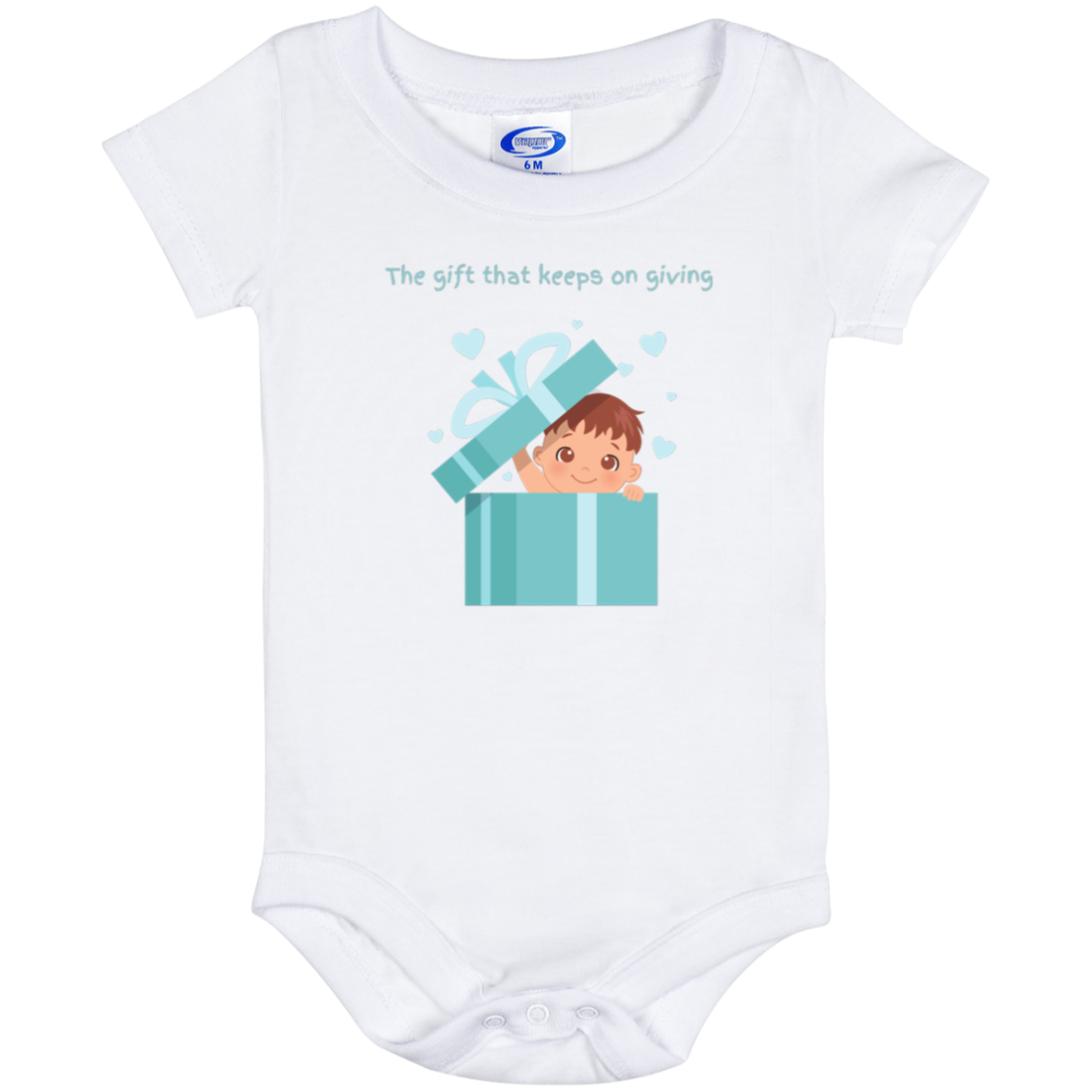 The gift that keeps on giving Baby Boy Onesie