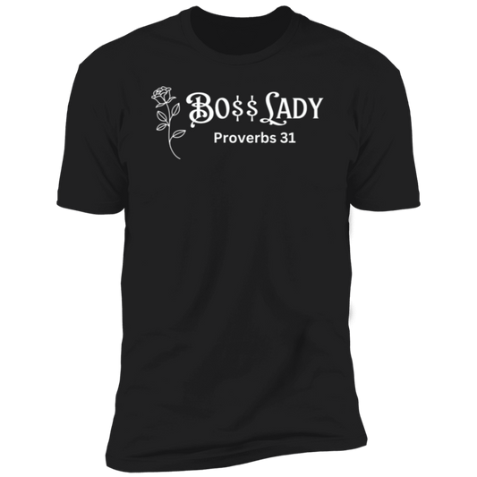 Women Boss Lady Biblical Tees Premium Short Sleeve T-Shirt