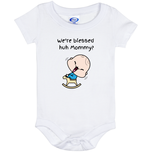 We're blessed huh Mommy Baby Onesie