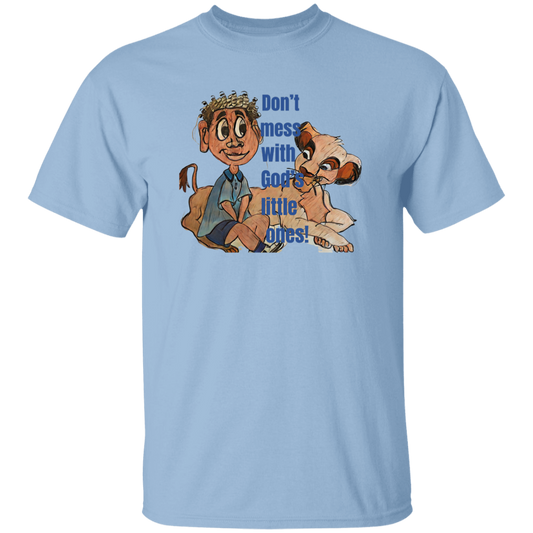 Don't mess with God's little ones Youth 5.3 oz 100% Cotton T-Shirt