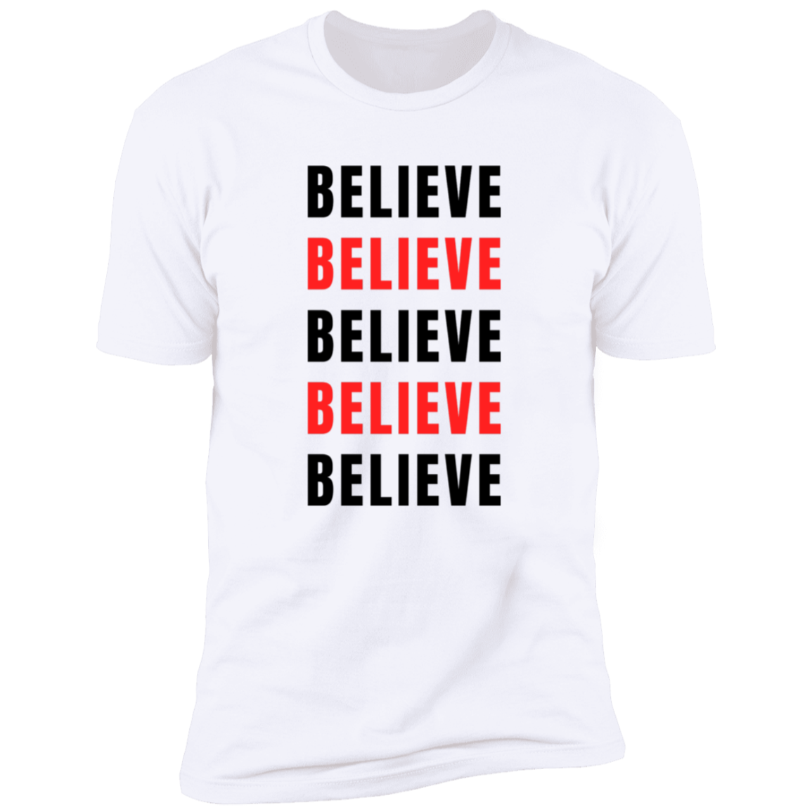 Men/Women Unisex "Believe"  Premium Short Sleeve T-Shirt