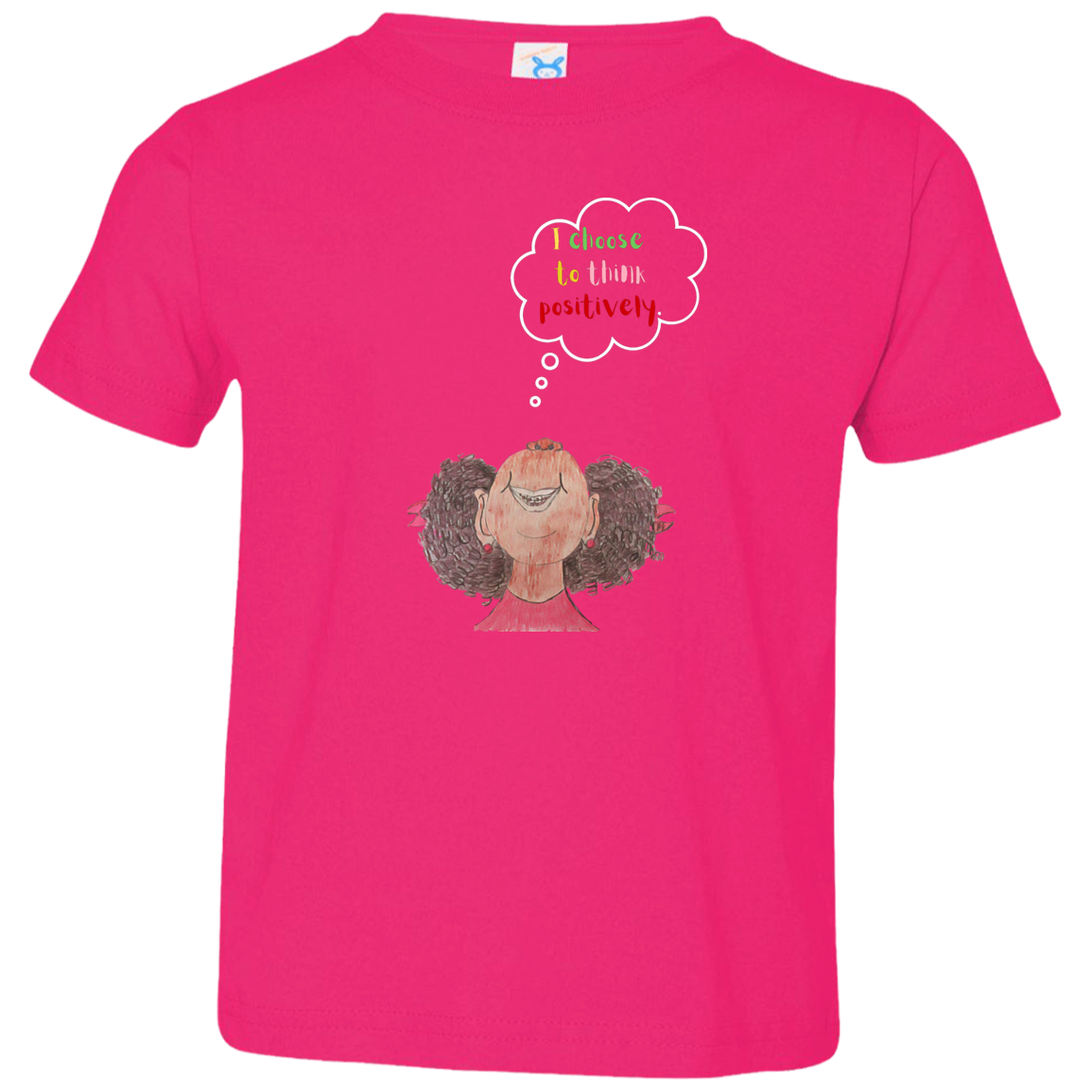 I choose to think positively Toddler Jersey T-Shirt