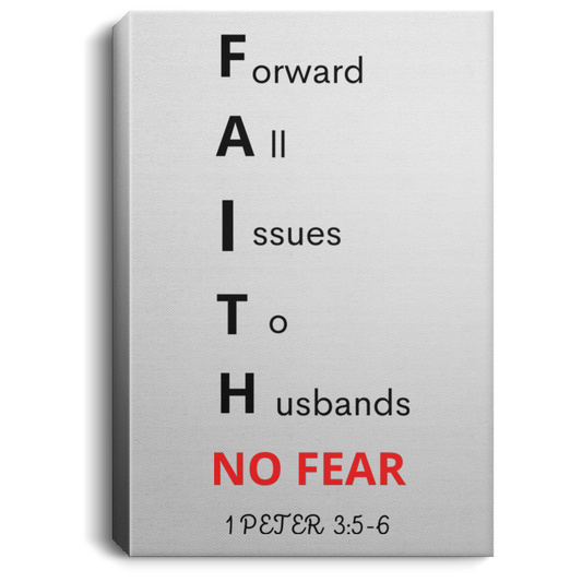 Forward All Issues To Husbands Portrait Canvas .75in Frame