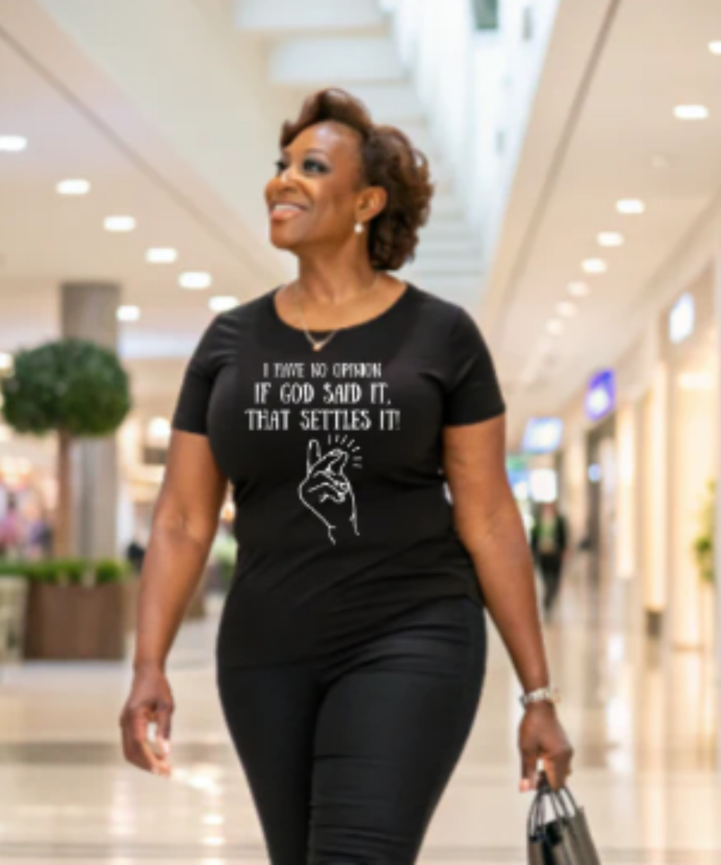 Men/Women Unisex "I HAVE NO OPINION" Men & Women Premium Short Sleeve Faith-Based Tees