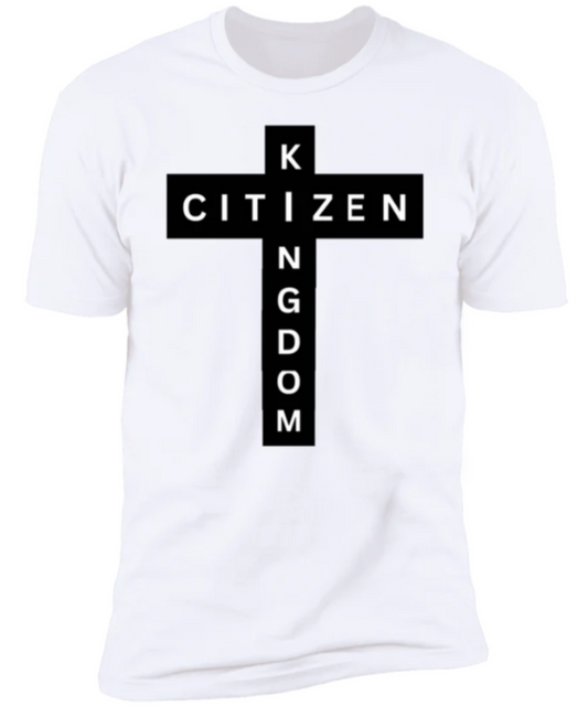 Men/Women Unisex "Kingdom Citizen" Short Sleeve Faith-Based Tee Shirt