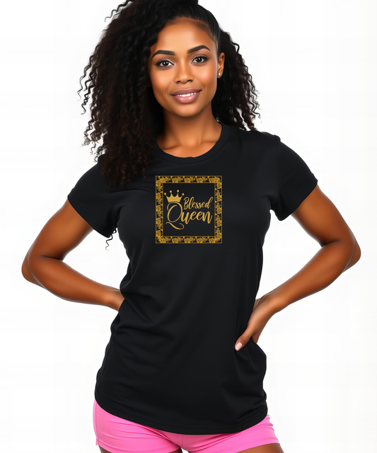 Women Blessed Queen Jersey Short-Sleeve T-Shirt