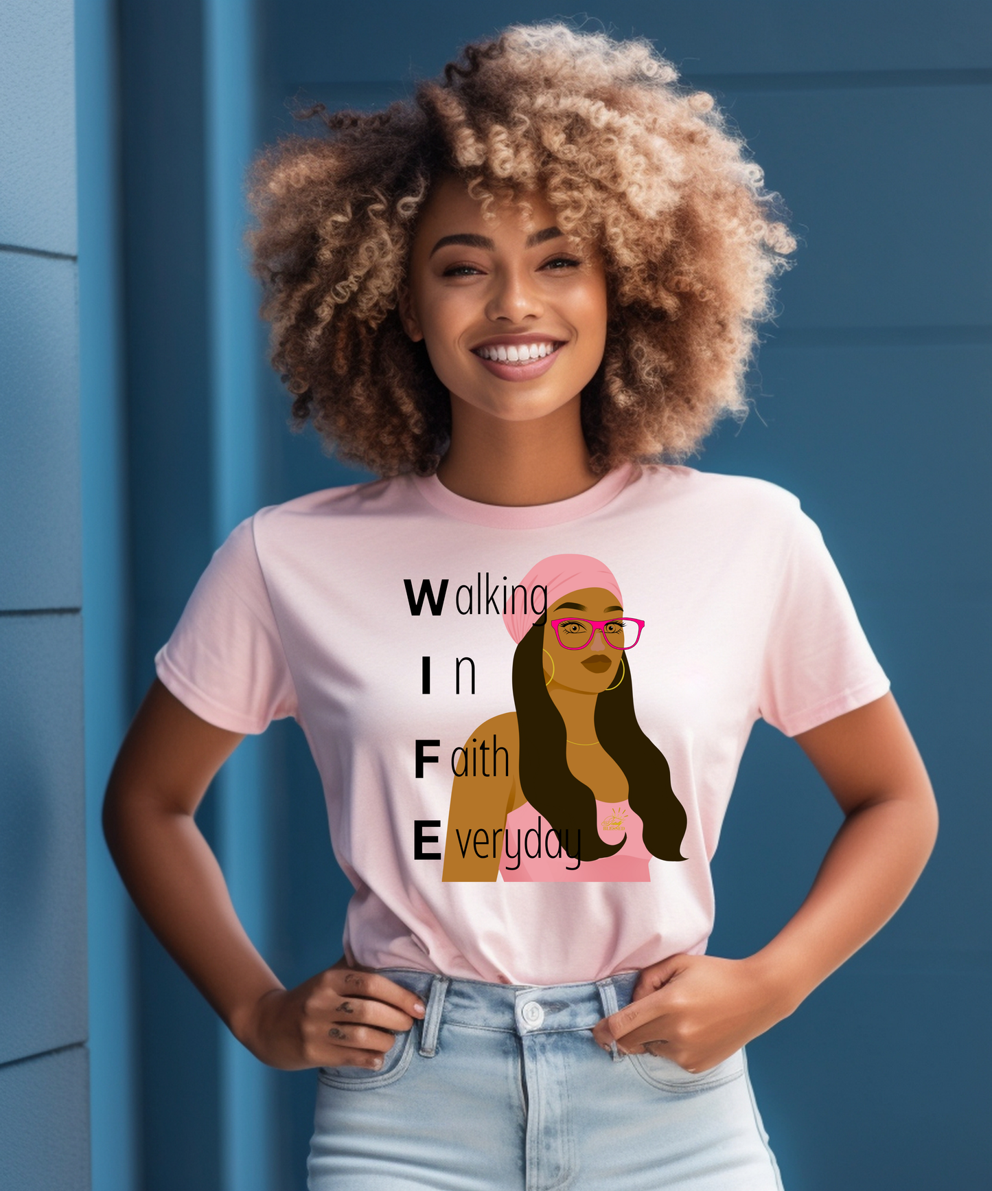 Walking In Faith Everyday Women Jersey Short-Sleeve T-Shirt