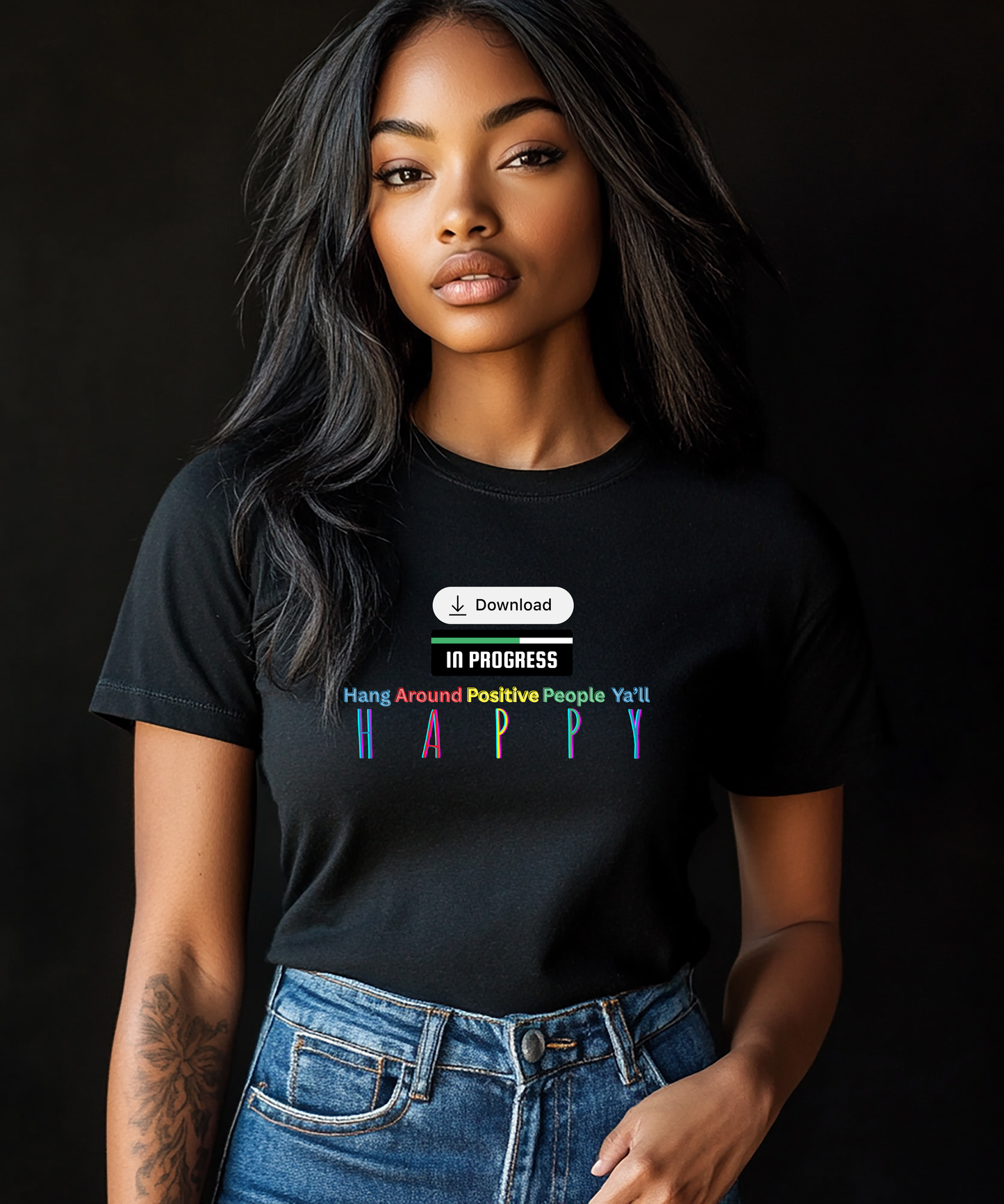 Hang Around Positive People Unisex classic tee