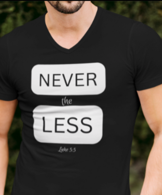 Men/Women Unisex "Never the Less" Premium Short Sleeve Faith-Based T-Shirt
