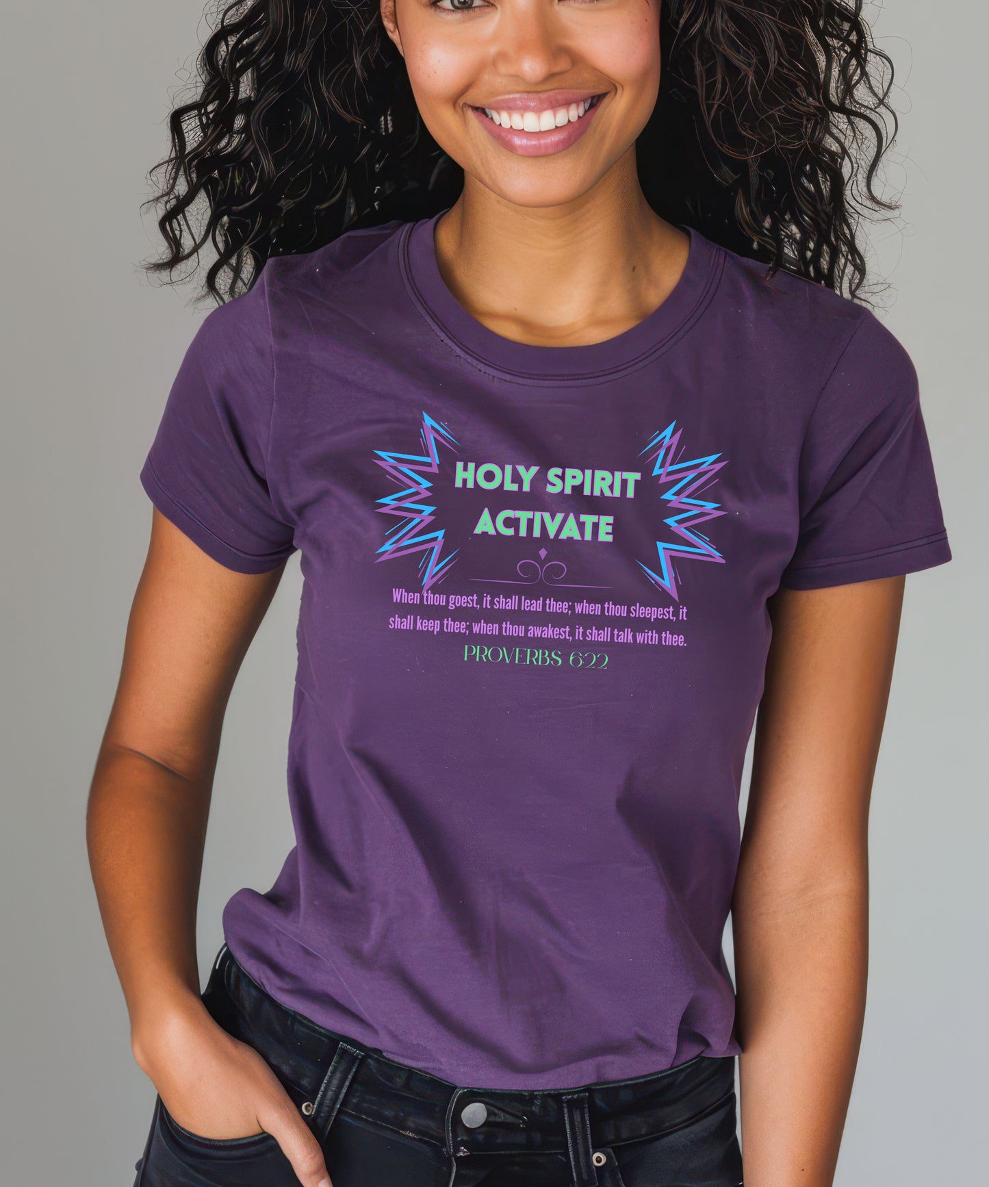Holy Spirit Activate Women's 3001C Bella + Canvas Unisex Jersey Short-Sleeve T-Shirt