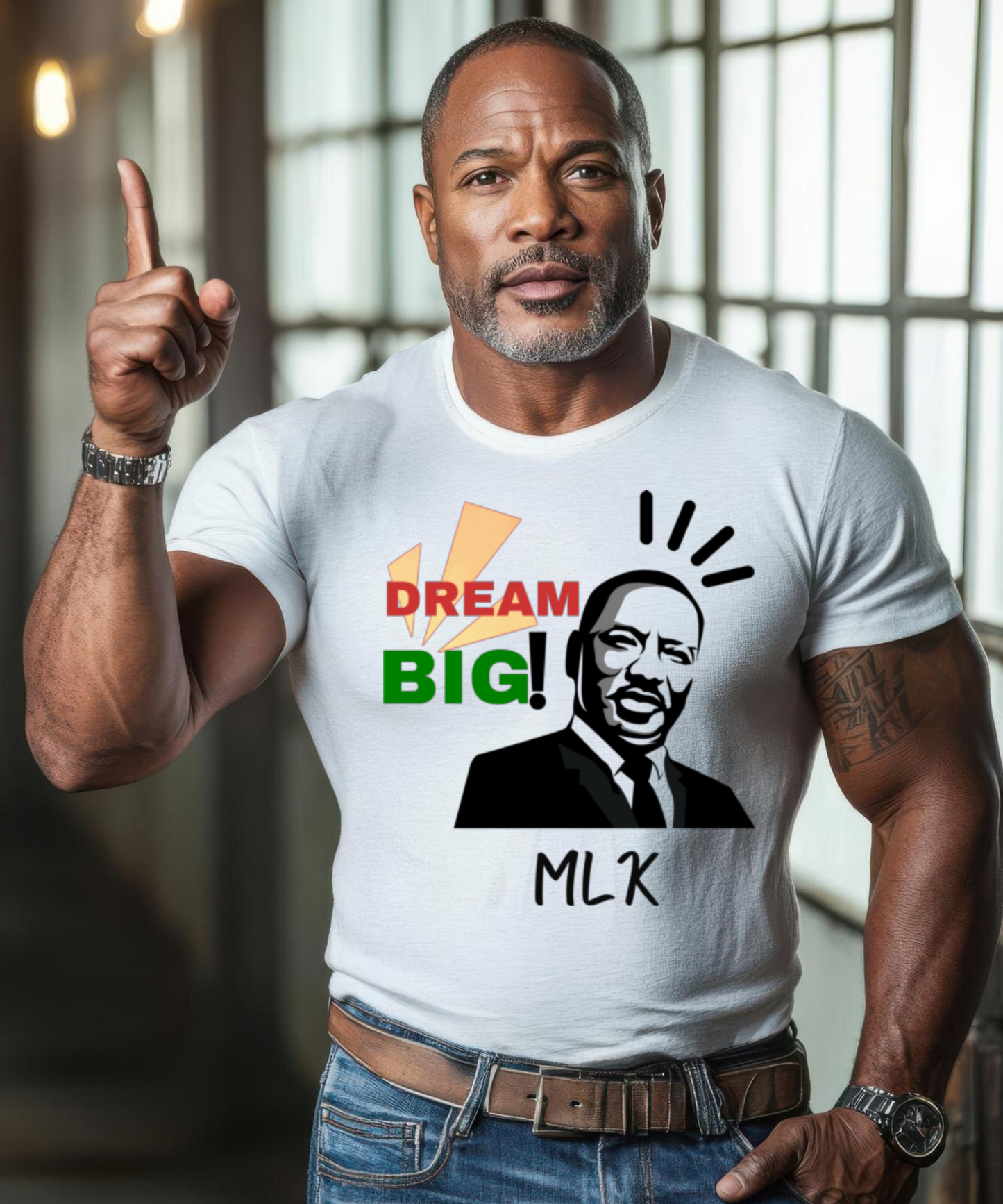 Men/Women Unisex MLK Dream Big