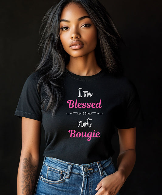 I'm Blessed not Bougie Women Jersey Short-Sleeve T-Shirt