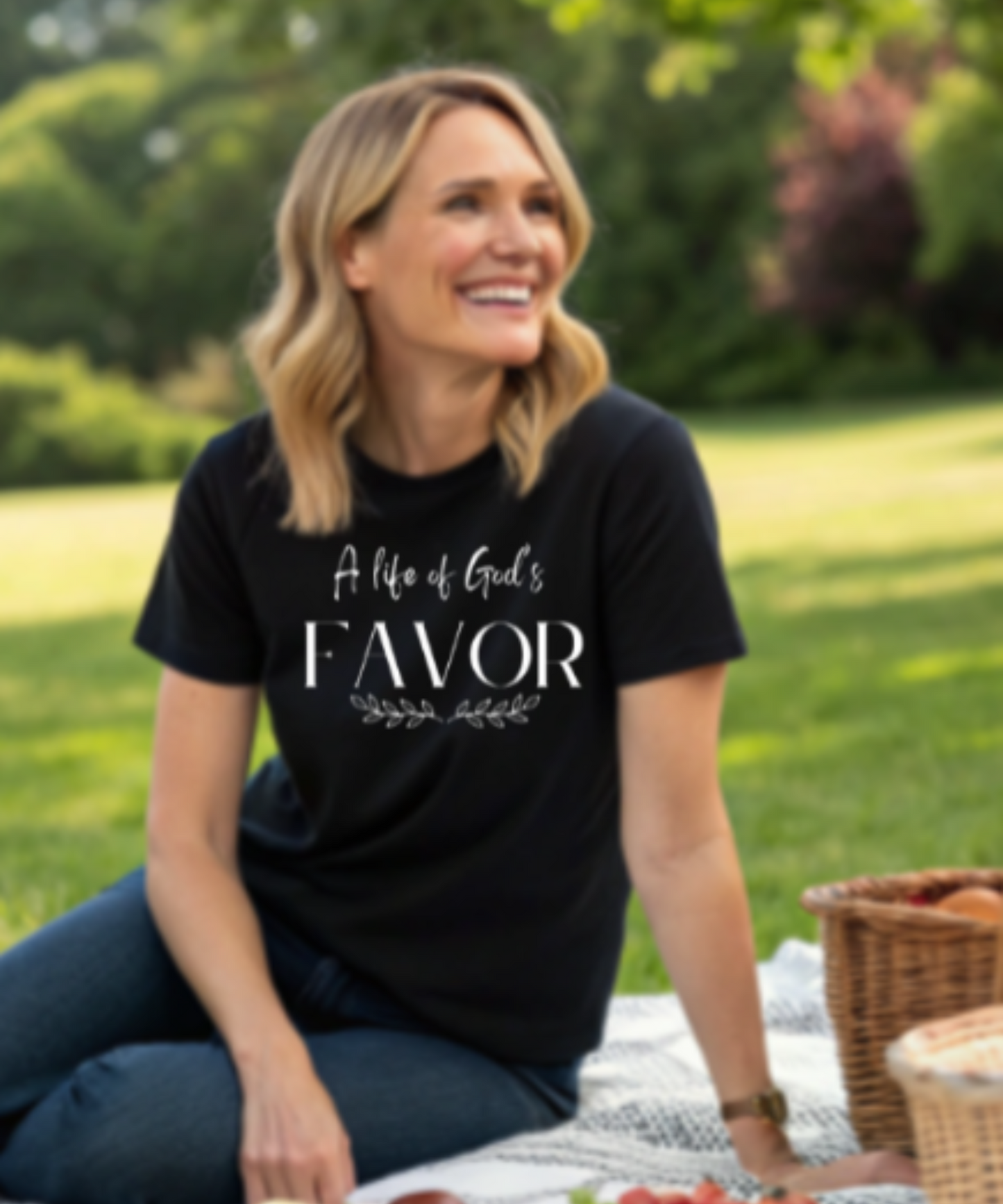 Men/Women Unisex "A Life of God's Favor" Premium Short Sleeve T-Shirt