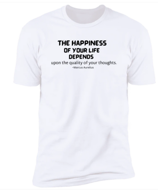Men/Women Unisex "Happiness Depends...Short Sleeve Bible - Tees